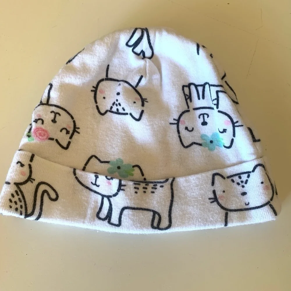 Infant Girl Bundle of 5 Beanies